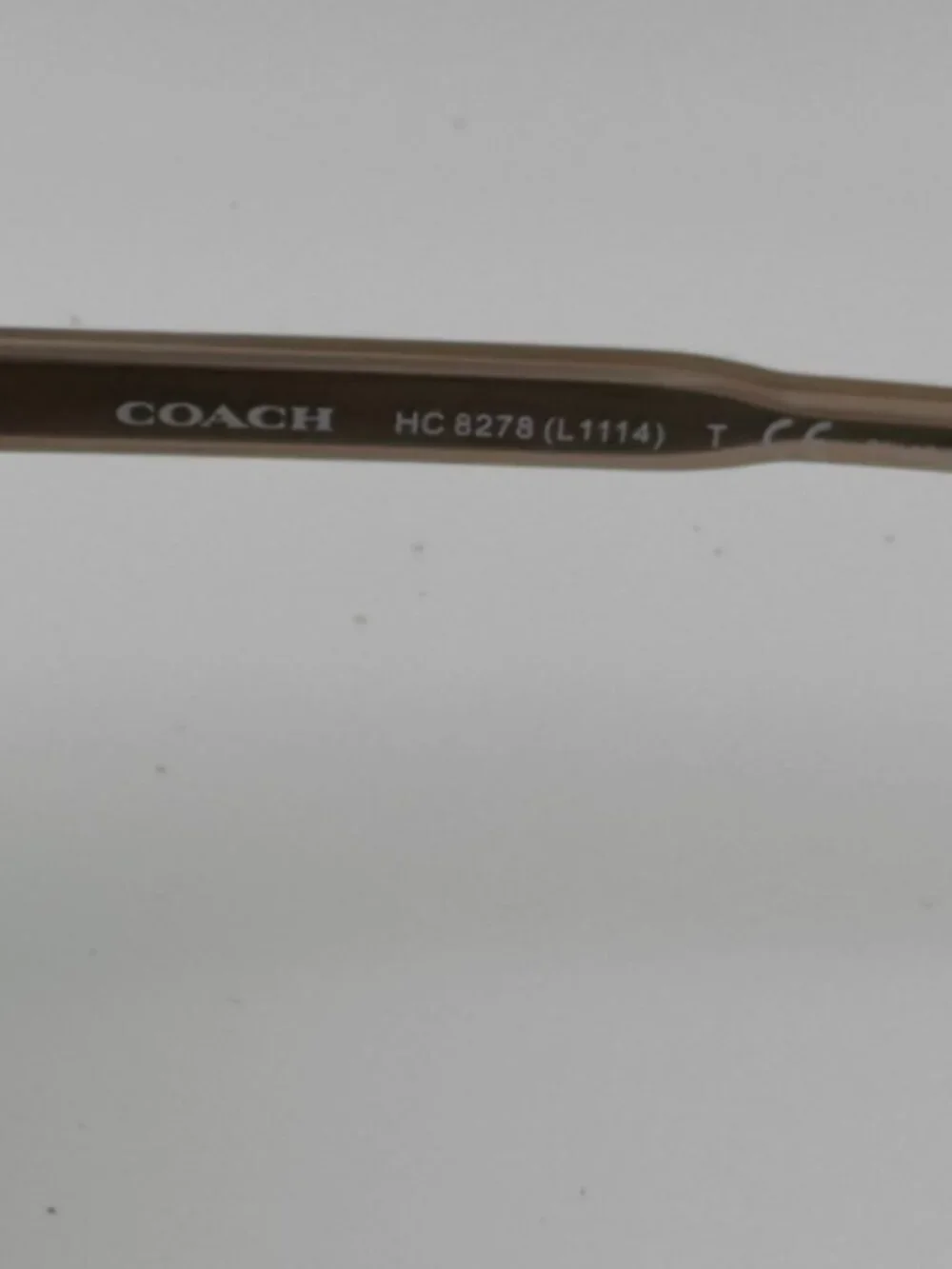 Coach HC8278 Polarized Sunglasses Dark Tortoise Brown 53mm NEW